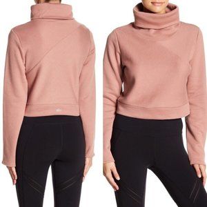 Alo Yoga Soleil Crop Pink Pullover Top Size: XS